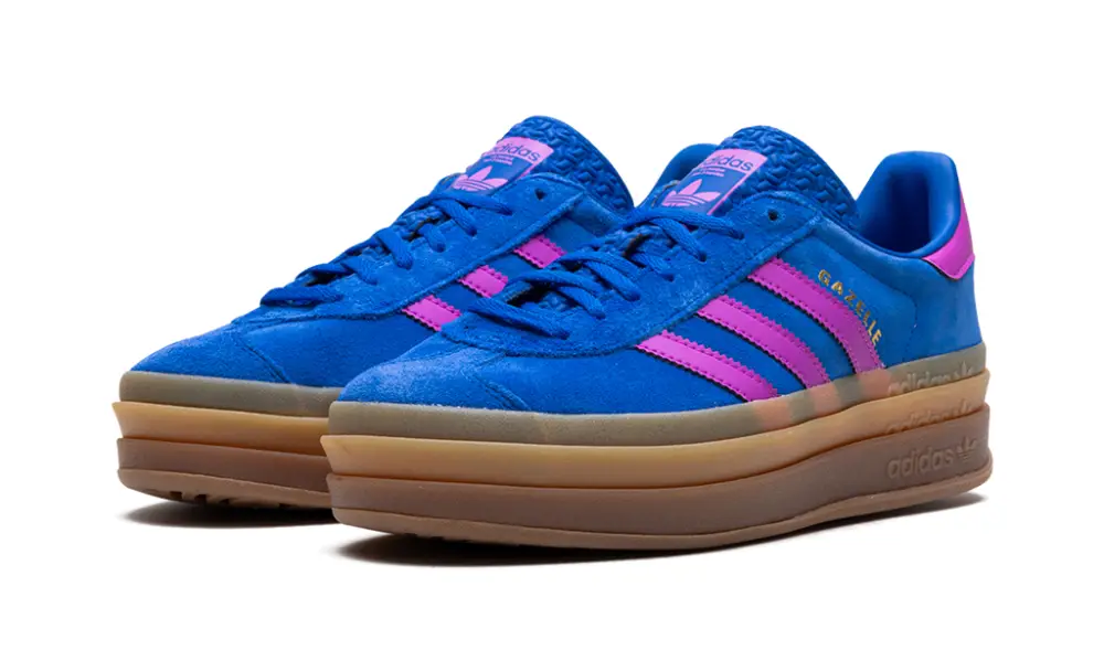 Adidas Gazelle Gazelle Bold WMNS 'Bold Blue Lucid Pink' 
