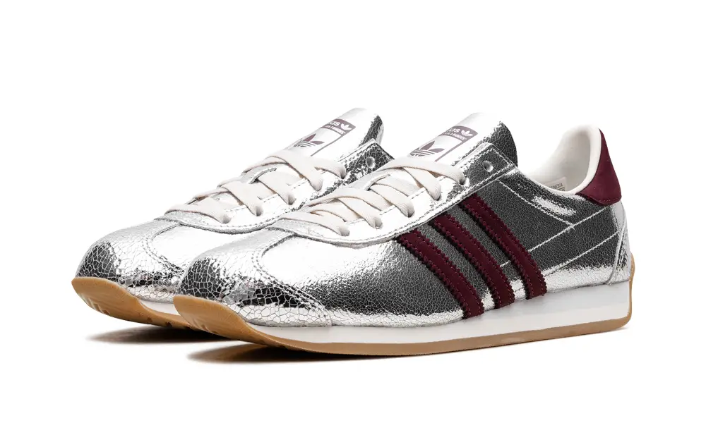 More Adidas Shoes Country OG WMNS 'Silver Metallic Maroon'