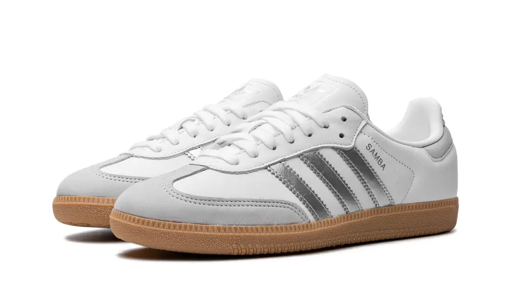 Adidas Samba Samba OG WMNS 'White Silver Metallic Grey'