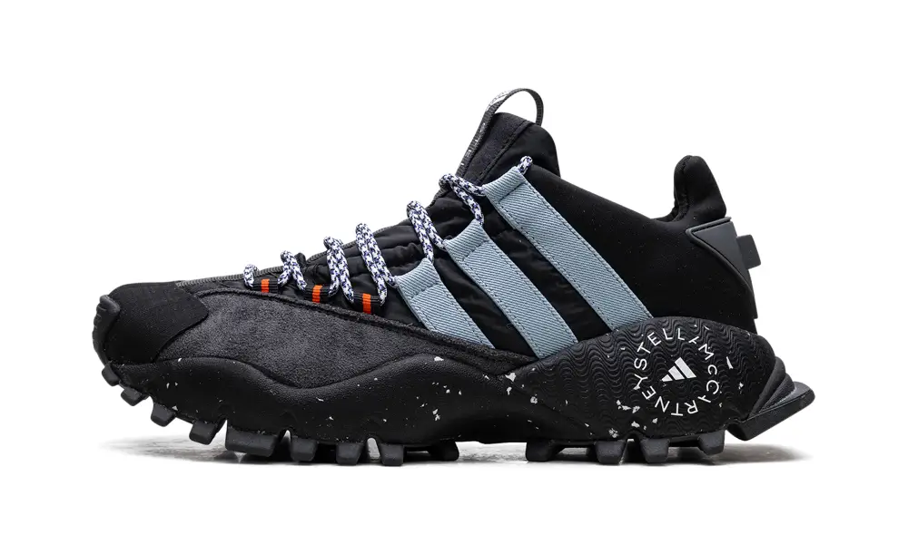 More Adidas Shoes Seeulater WMNS 'Stella McCartney - Core Black Utility Grey Hi-Res Blue'