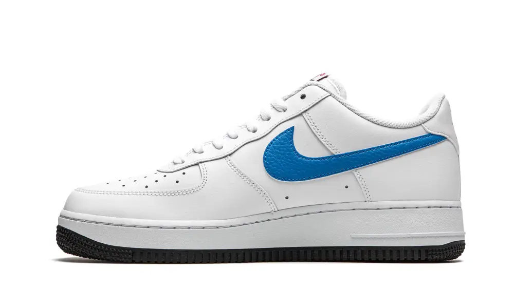 Nike Lifestyle Air Force 1 '07 'Mismatched Swooshes - White   Red   Blue' 