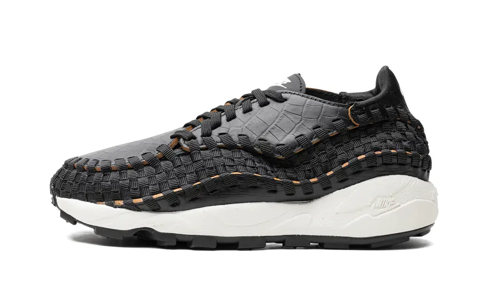 Nike Lifestyle Air Footscape Woven Premium 'Black Croc' 