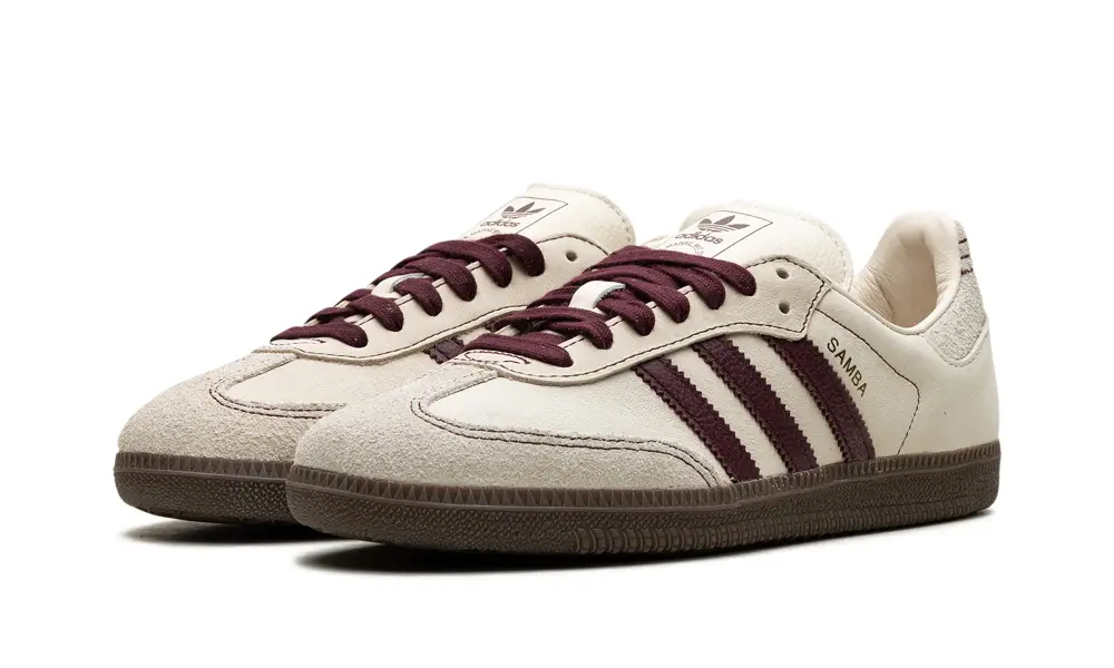 Adidas Samba Samba OG WMNS 'Wonder White Maroon'