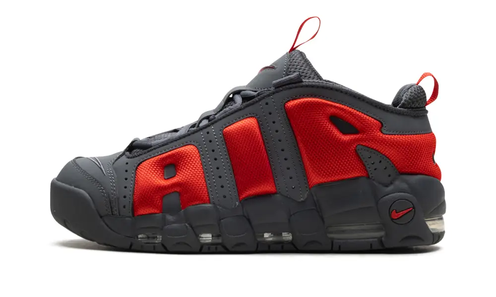 Nike Basketball Air More Uptempo Low 'Dark Grey Light Crimson' 