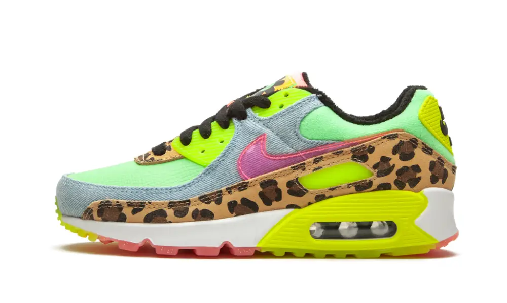 Nike Air Max W Air Max 90 LX 'Denim Leopard Print' 
