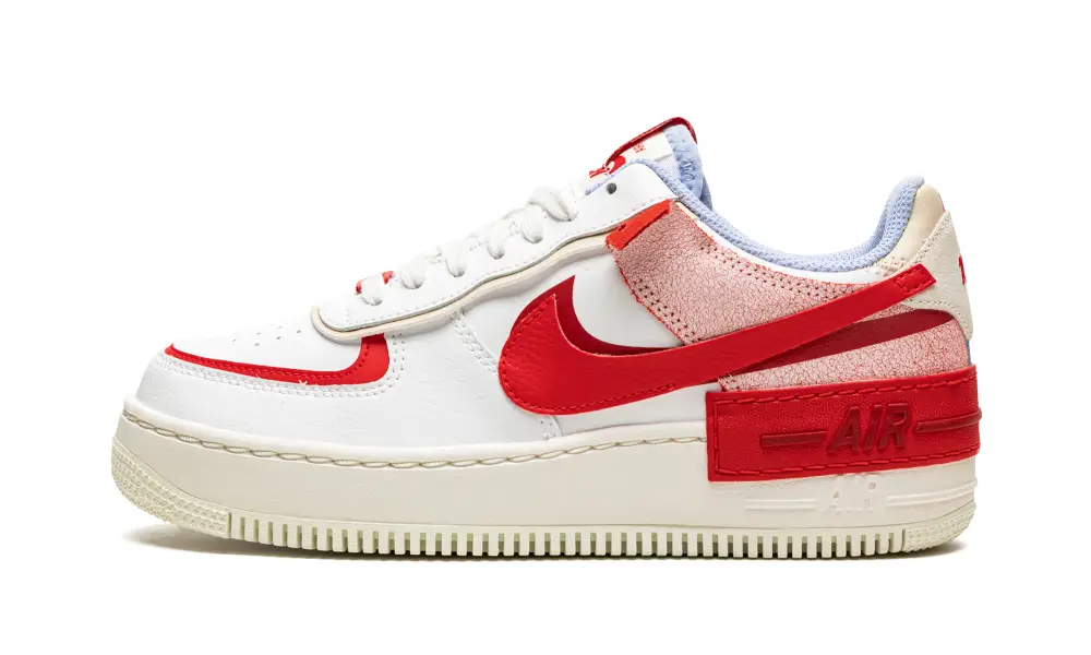 Nike Lifestyle AIR FORCE 1 LO SHADO MNS WMNS 'Red Cracked Leather'