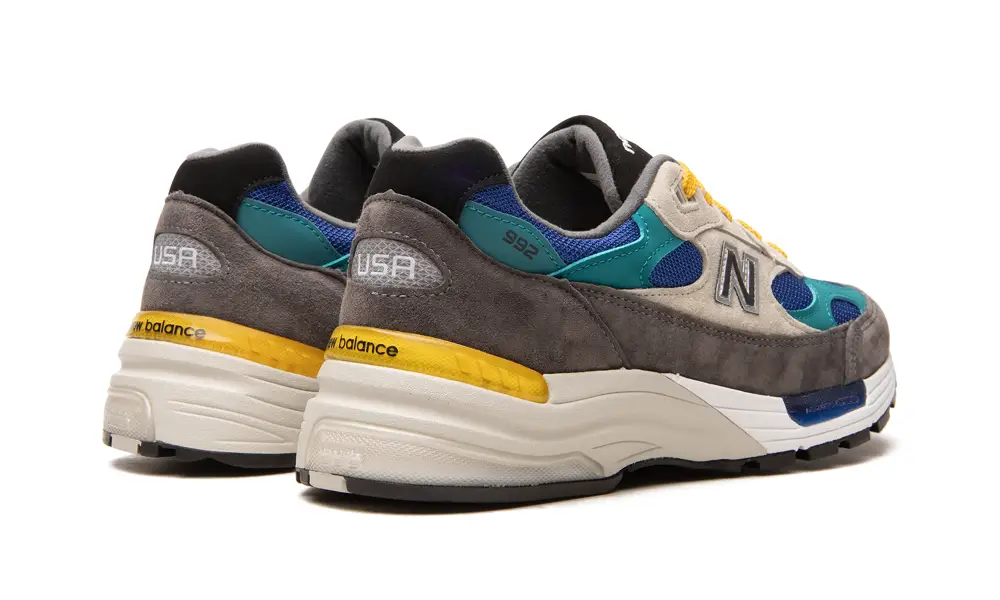 New Balance 992 992 'Grey   Blue   Teal   Yellow' 