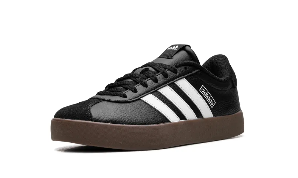 More Adidas Shoes Vl Court 3.0 Low WMNS 'Core Black Cloud White Gum' 