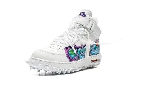 Nike Lifestyle Air Force 1 Mid 'Off-White - Graffiti White' 