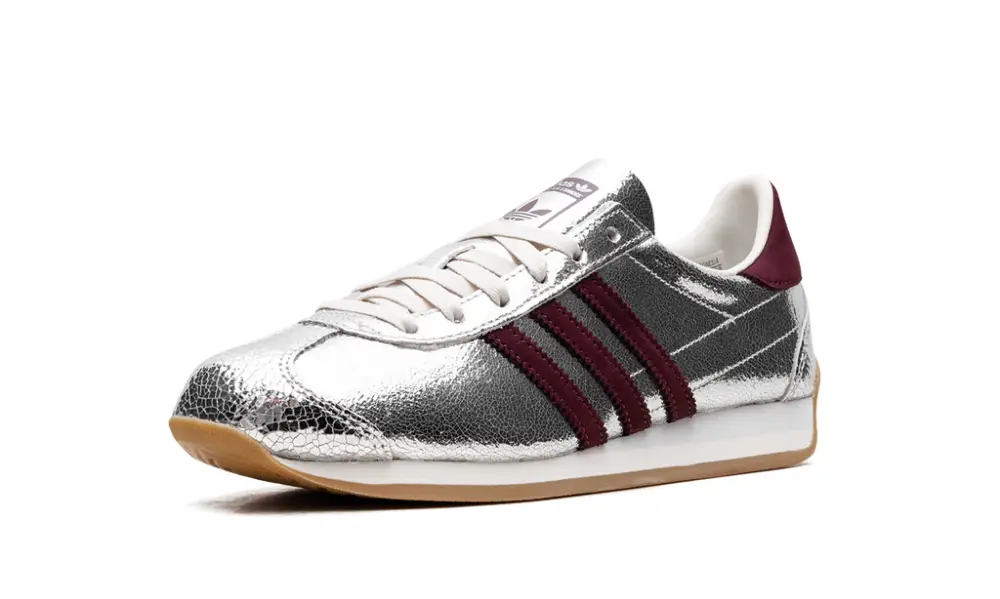 More Adidas Shoes Country OG WMNS 'Silver Metallic Maroon' 
