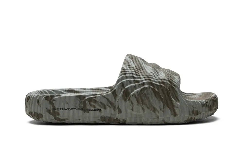 More Adidas Shoes Adilette 22 Slides 'Olive Strata Silver Green' 