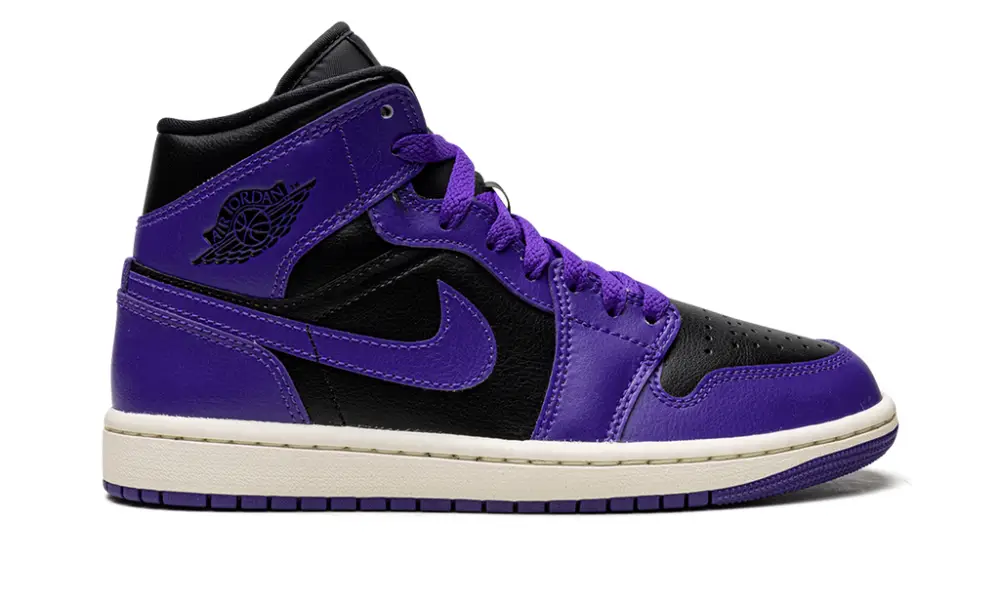 Air Jordan 1 JORDAN 1 MID WMNS 'Black Purple'