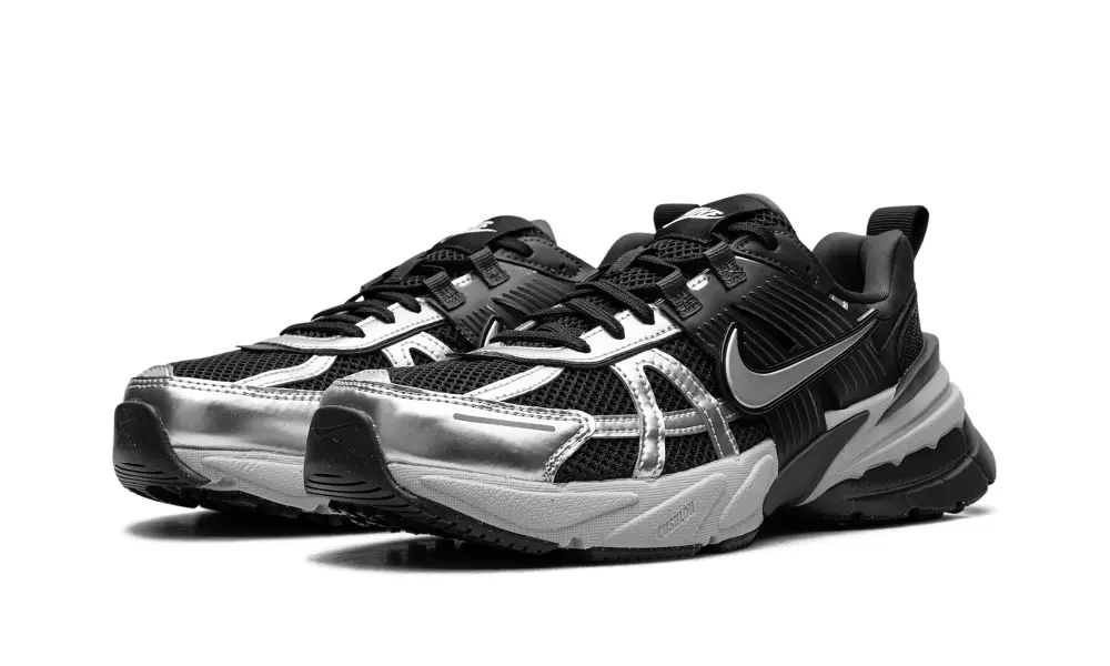 Nike Lifestyle V2K Run WMNS 'Black Metallic Silver' 