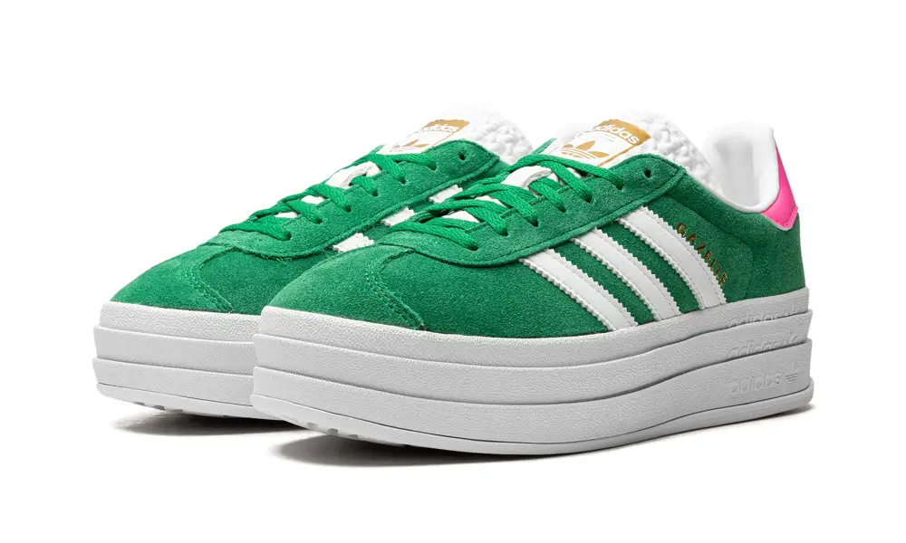 Adidas Gazelle Gazelle Bold WMNS 'Green Lucid Pink' 