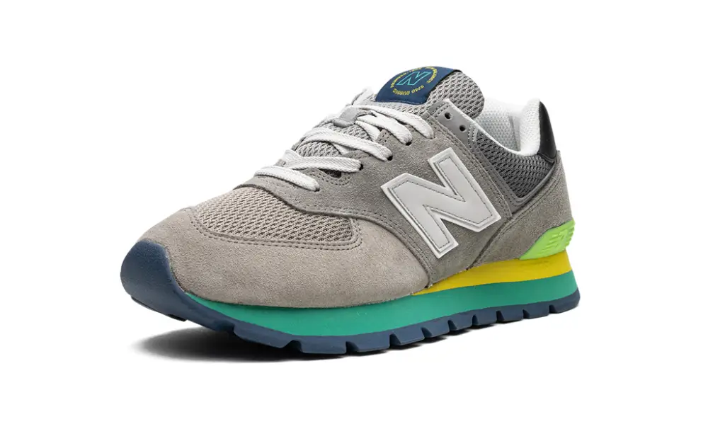 New Balance 574 574 Rugged 'Rugged Grey Yellow Emerald' 