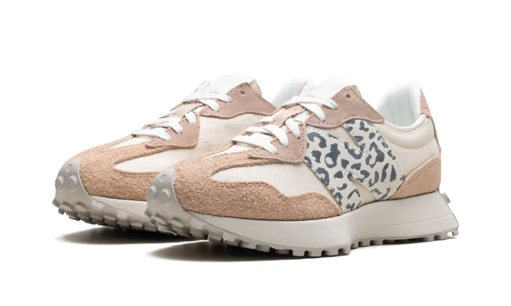 New Balance 327 327 WMNS 'Flat Taupe Linen Leopard'