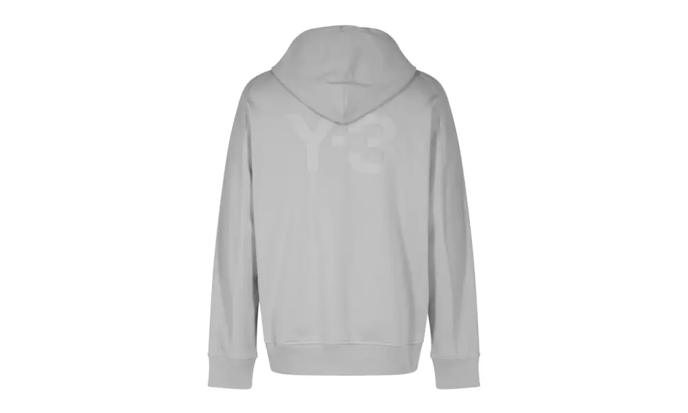 Adidas Y-3 Y-3 Logo Printed Hoodie 'GREY'