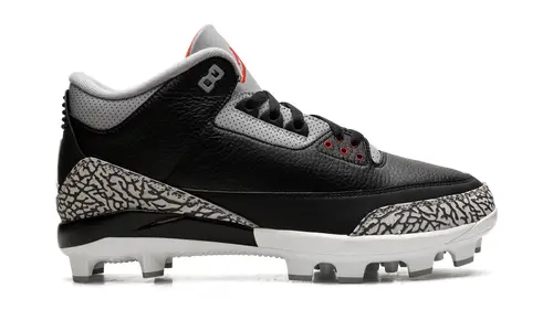 Air Jordan 3 Air Jordan 3 Cleats 'Black Cement'
