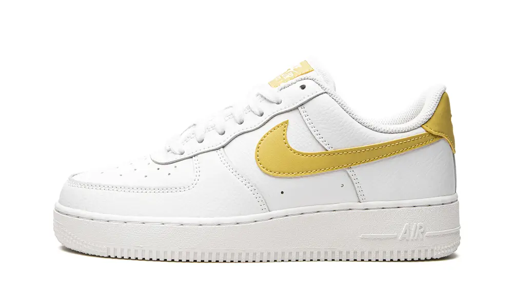 Nike Lifestyle AIR FORCE 1 LO MNS WMNS 'White   Saturn Gold' 