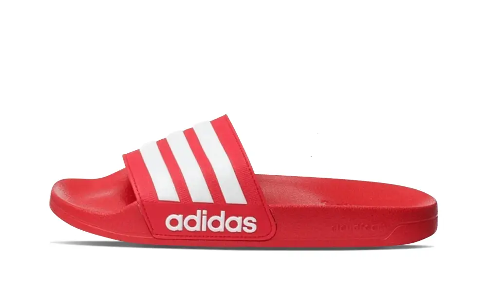 More Adidas Shoes Adilette Cloudfoam 'Red'