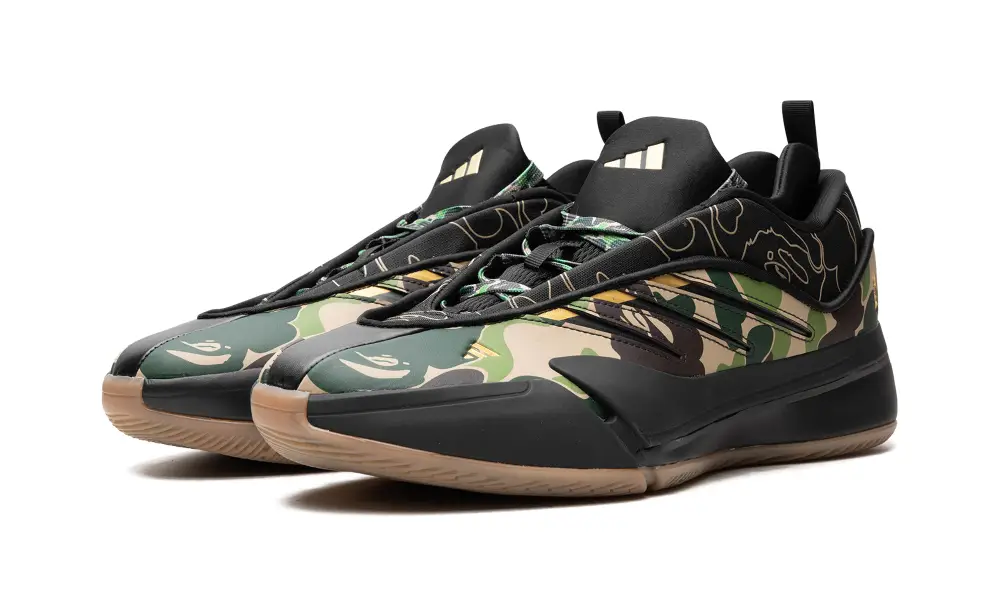 More Adidas Shoes Dame 9 'BAPE - Camo'