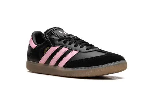 Adidas Samba Samba Messi Indoor 'Core Black   Gold Metallic   Gum' 