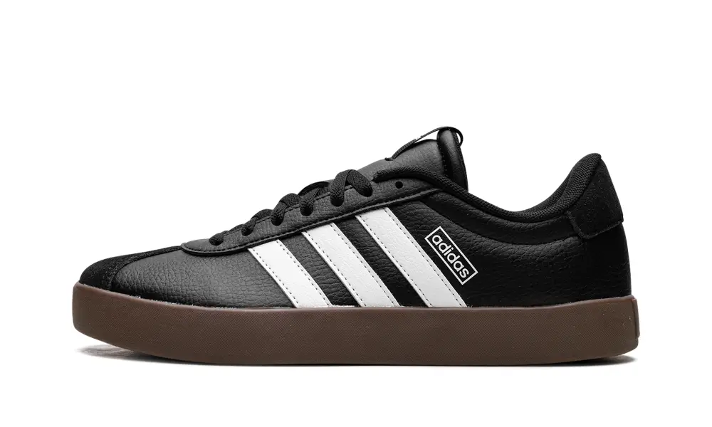 More Adidas Shoes Vl Court 3.0 Low WMNS 'Core Black Cloud White Gum' 