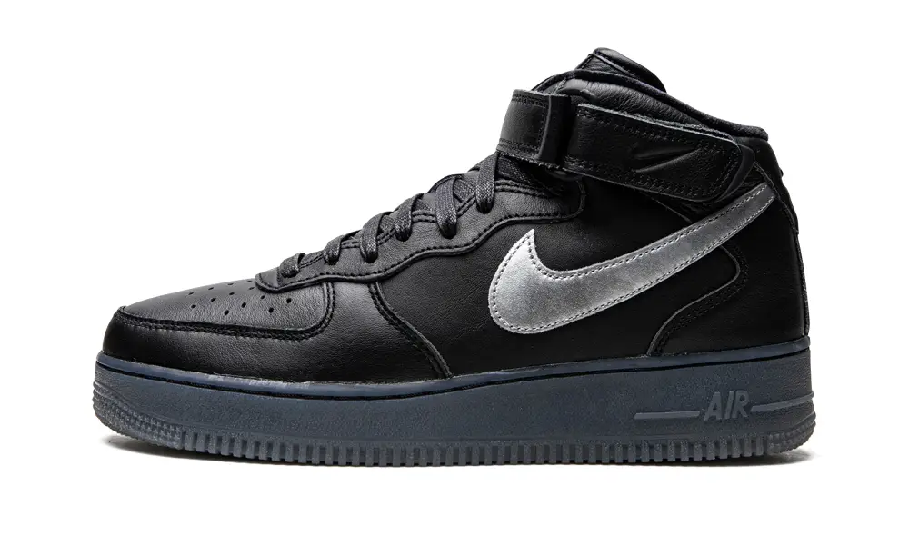 Nike Lifestyle Air Force 1 Mid 'Black / Metallic Silver'