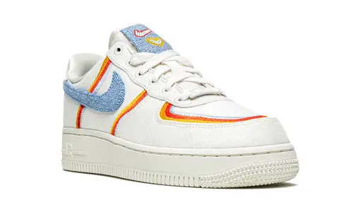 Nike Lifestyle AIR FORCE 1 '07 LV8 MNS WMNS 'Denim Swoosh' 