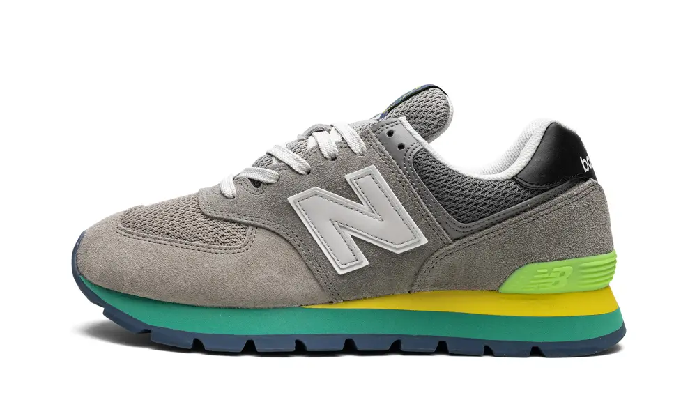 New Balance 574 574 Rugged 'Rugged Grey Yellow Emerald'