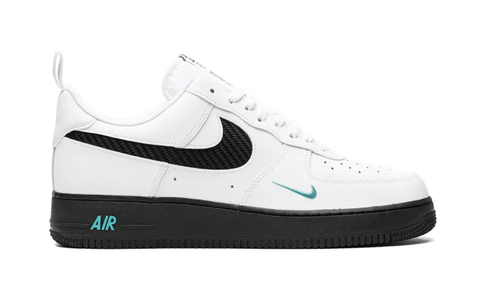 Nike Lifestyle Air Force 1 'White Black Teal' 