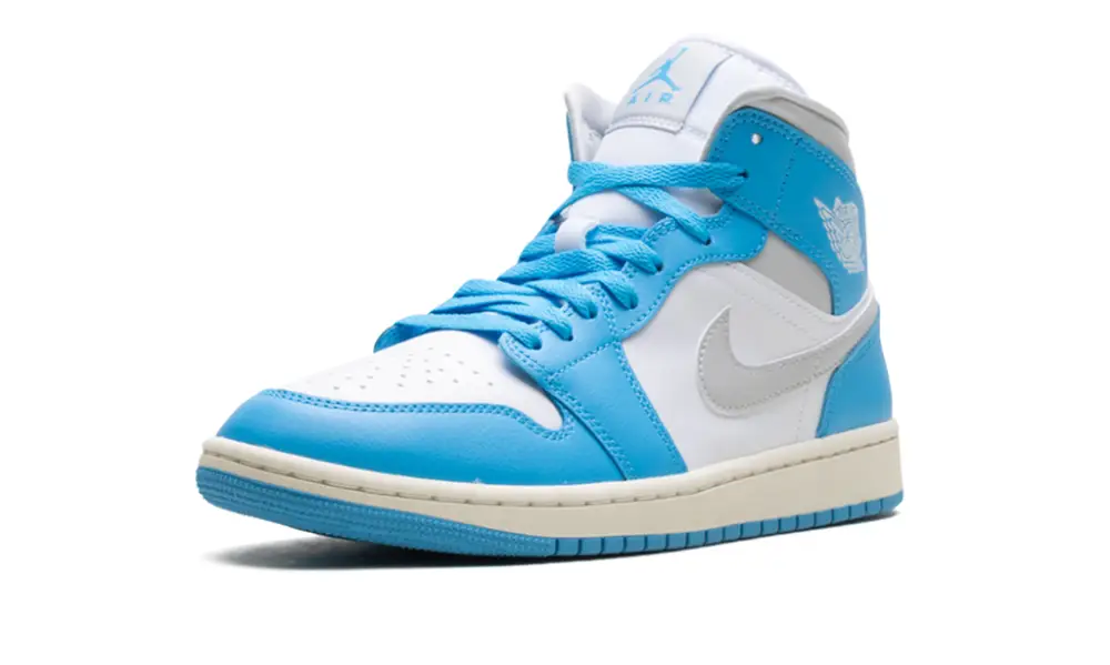Air Jordan 1 Jordan 1 Mid WMNS 'Dark Powder Blue White Sail Neutral Grey' 
