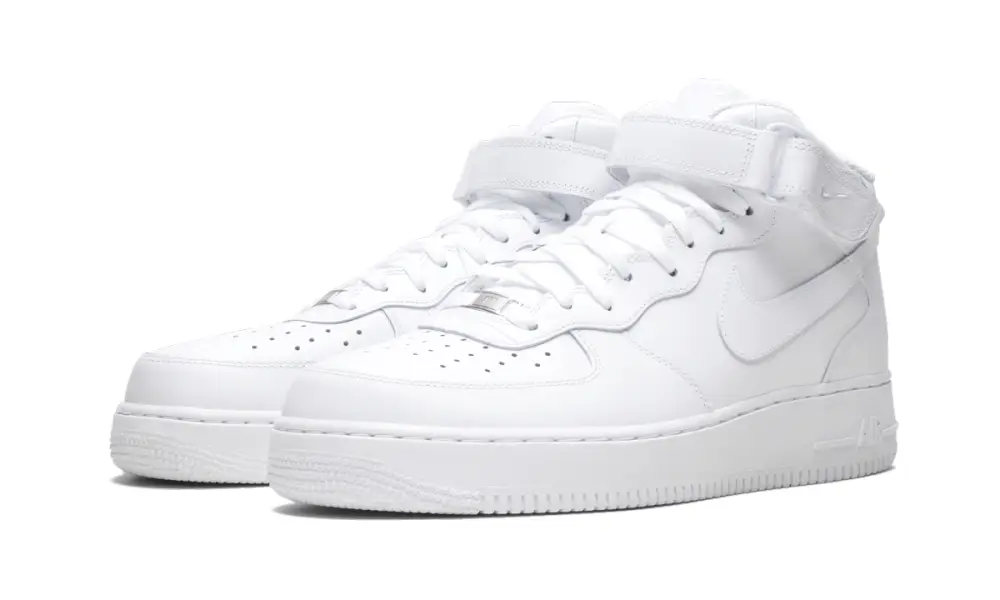 Nike Lifestyle Air Force 1 Mid 07 'White on White'