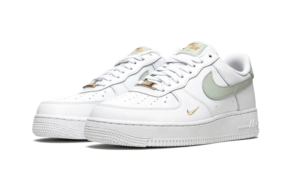 Nike Lifestyle AIR FORCE 1 LO MNS WMNS 'White   Grey   Gold' 