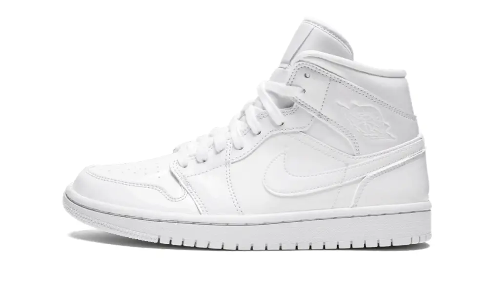 Air Jordan 1 AIR JORDAN 1 MID WMNS 'Triple White Patent Leather' 