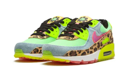 Nike Air Max W Air Max 90 LX 'Denim Leopard Print' 