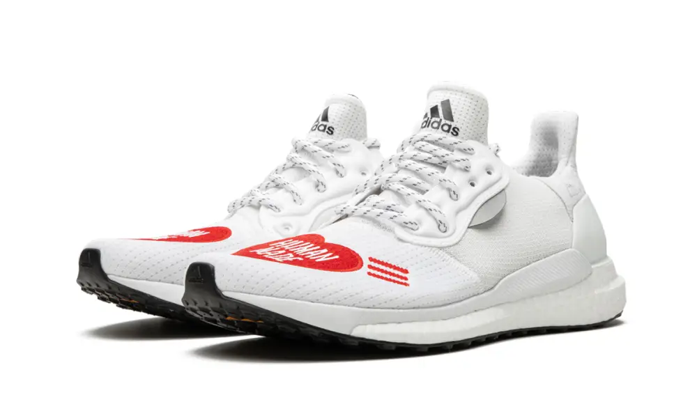 Adidas Pharrell Solar HU Glide 'Pharrell Williams - Human Made Love White Red' 