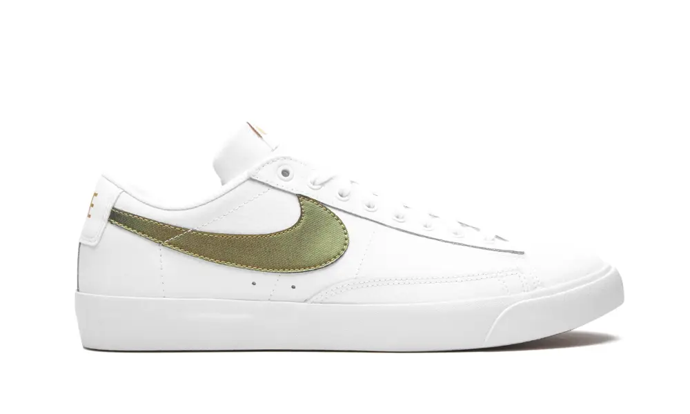 Nike Basketball Blazer Low Premium 'White Metallic Gold'