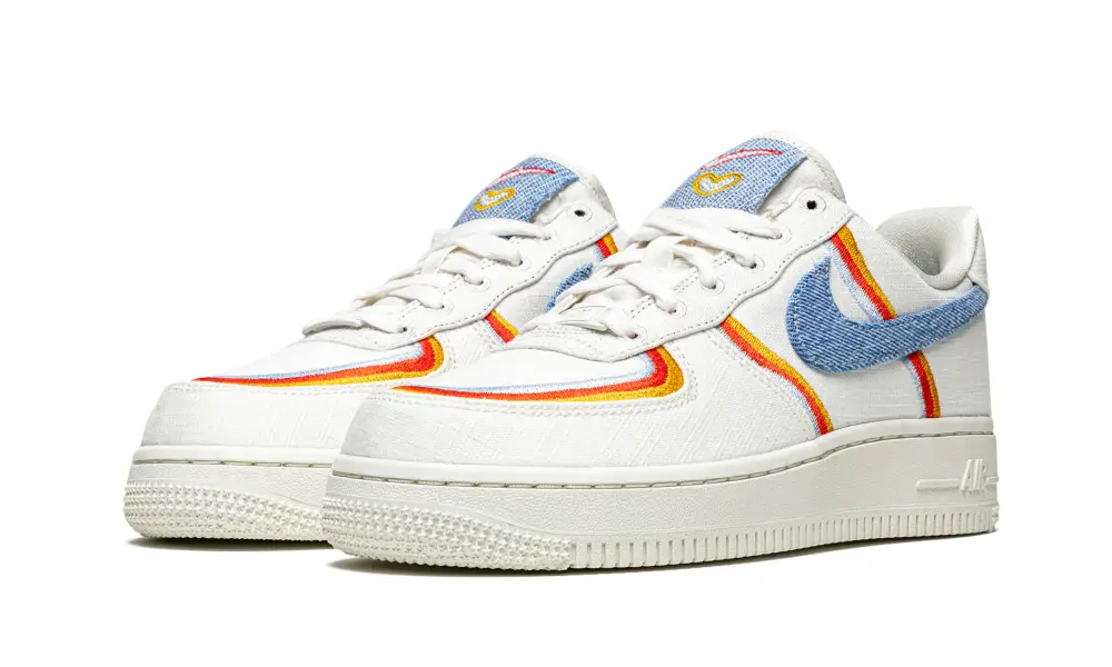 Nike Lifestyle AIR FORCE 1 '07 LV8 MNS WMNS 'Denim Swoosh' 