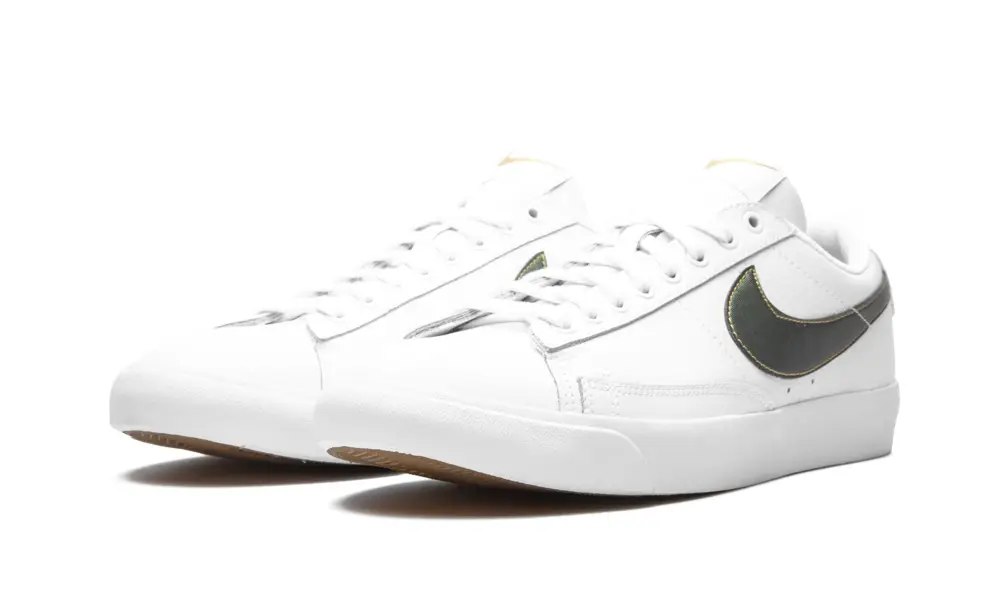 Nike Basketball Blazer Low Premium 'White/Metallic Gold'