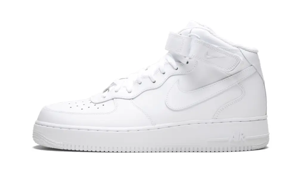 Nike Lifestyle Air Force 1 Mid 07 'White on White' 