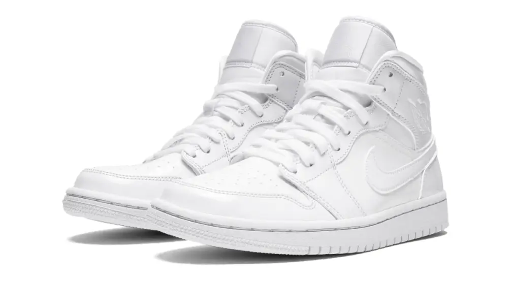 Air Jordan 1 AIR JORDAN 1 MID WMNS 'Triple White Patent Leather' 1F463814