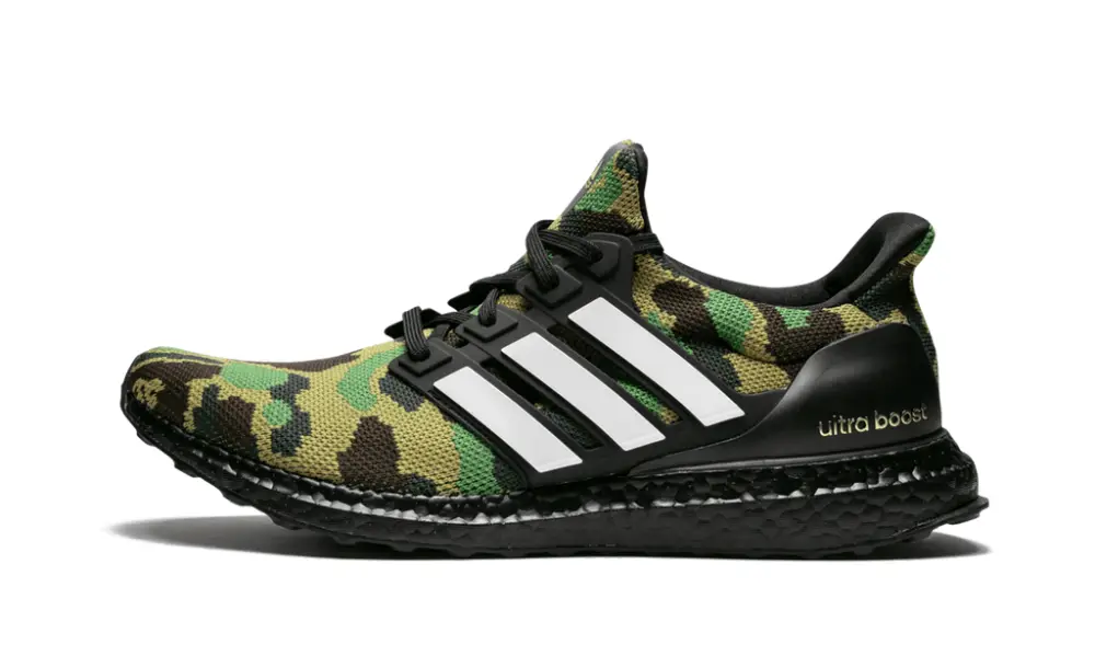 More Adidas Shoes Ultra Boost Bape '1st Camo Green' 