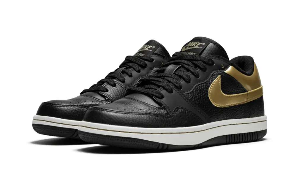 Nike Basketball Court Force Low 'Black and Gold' 