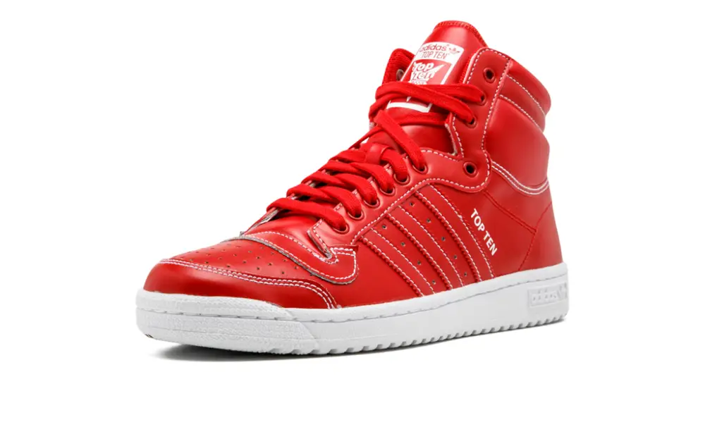 More Adidas Shoes Top Ten Hi 'Scarlet' 