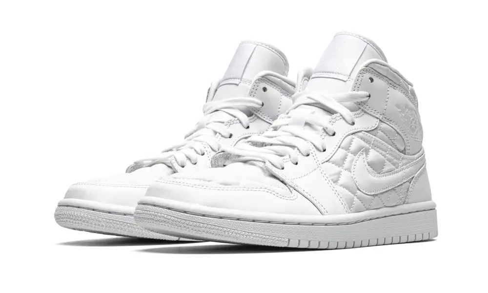 Air Jordan 1 AIR JORDAN 1 MID WMNS 'Quilted White' 1D712143