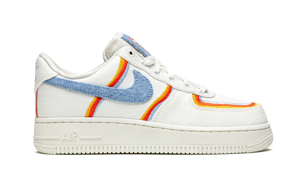 Nike Lifestyle AIR FORCE 1 '07 LV8 MNS WMNS 'Denim Swoosh' 