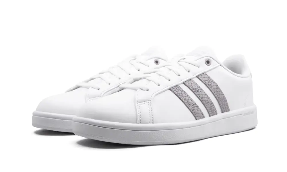 More Adidas Shoes CF Advantage 'White Ice Purple' 