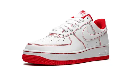 Nike Lifestyle Air Force 1 Low '07 'Contrast Stitch - White University Red'