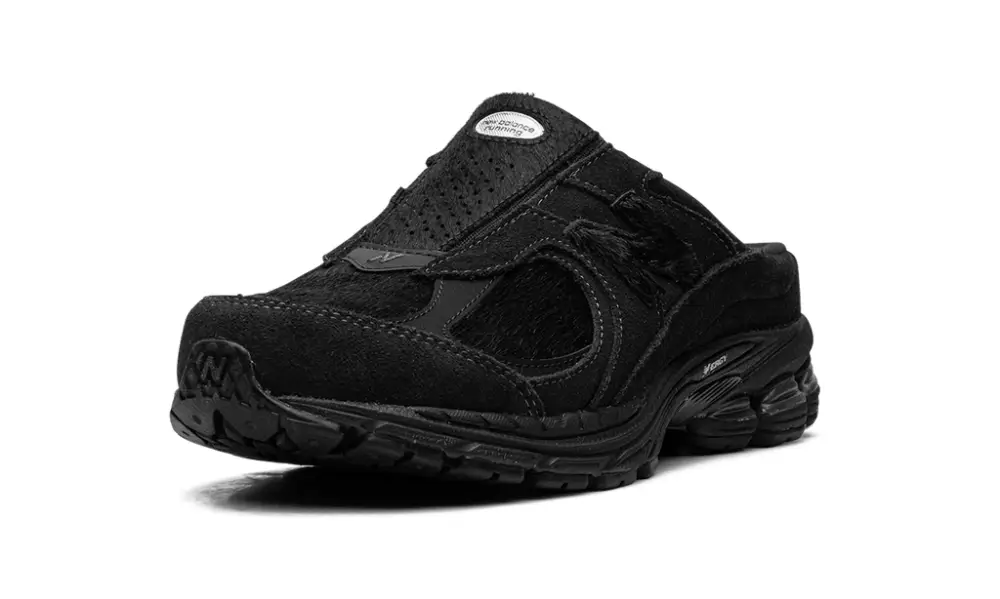 New Balance 2002R 2002R Mule 'Triple Black Pony Hair' 